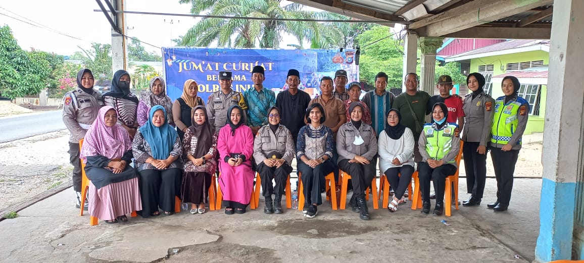 Jumat Curhat bersama Polres Inhu di Desa Kuantan Babu Rengat